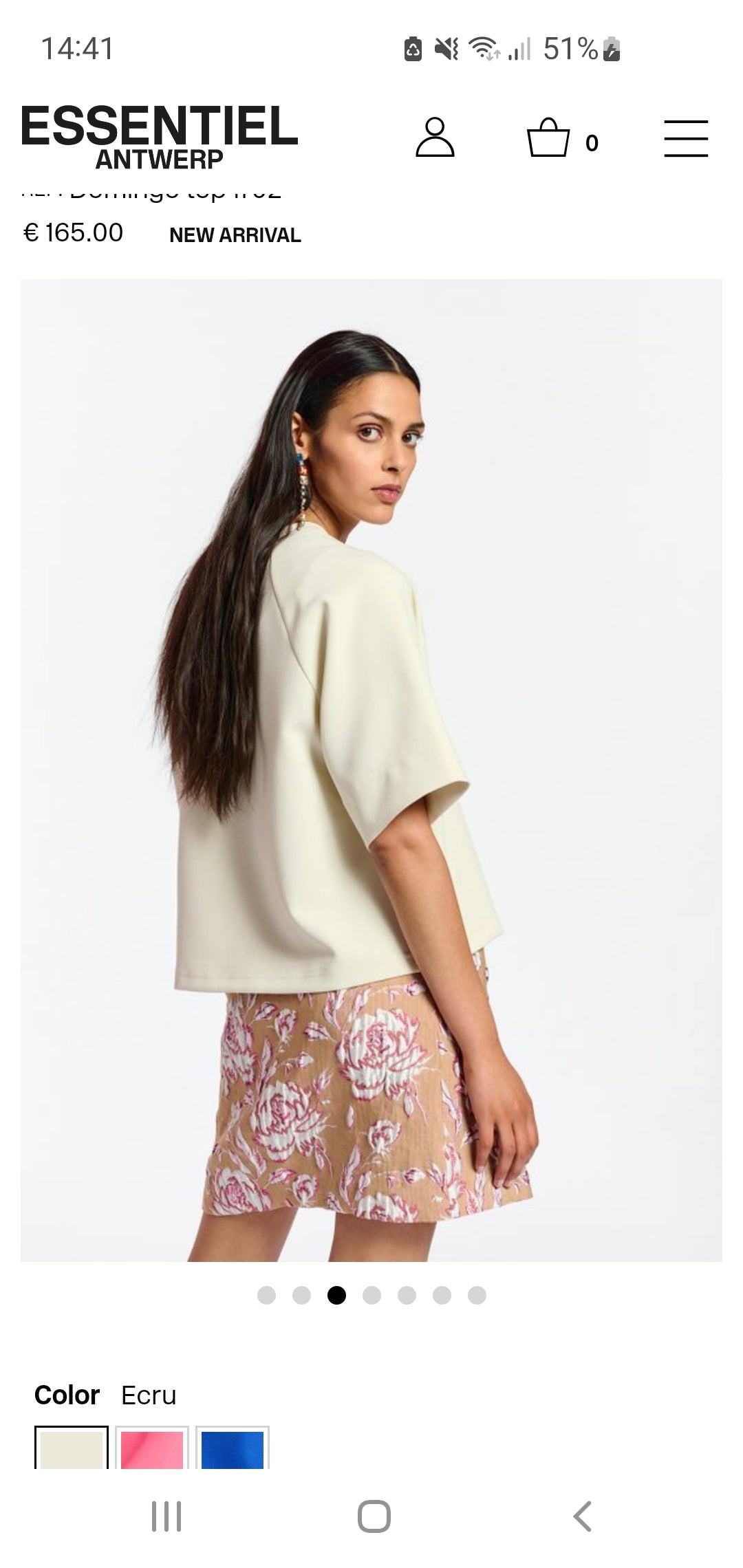 Essentiel Antwerp Soft White Oversized Top