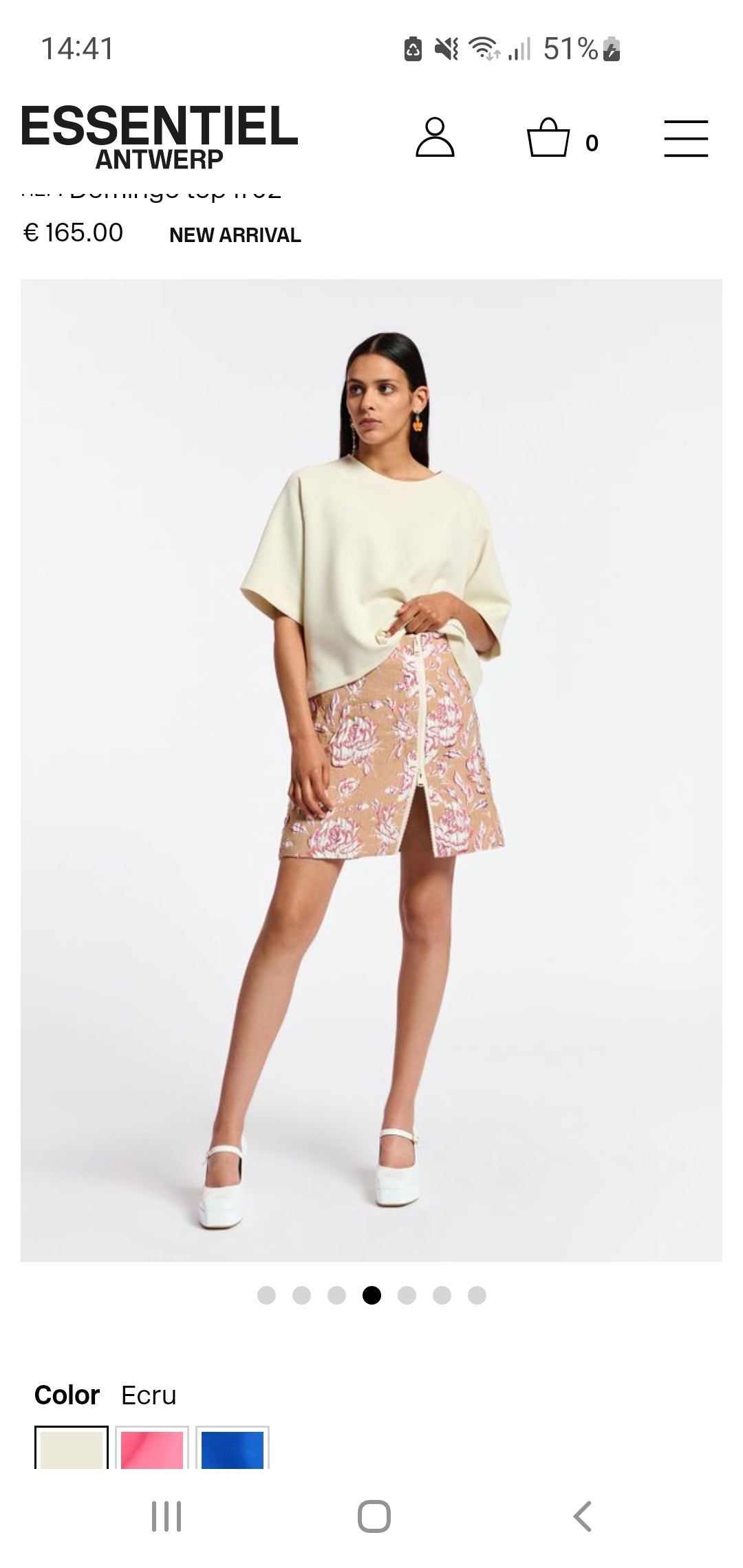 Essentiel Antwerp Soft White Oversized Top
