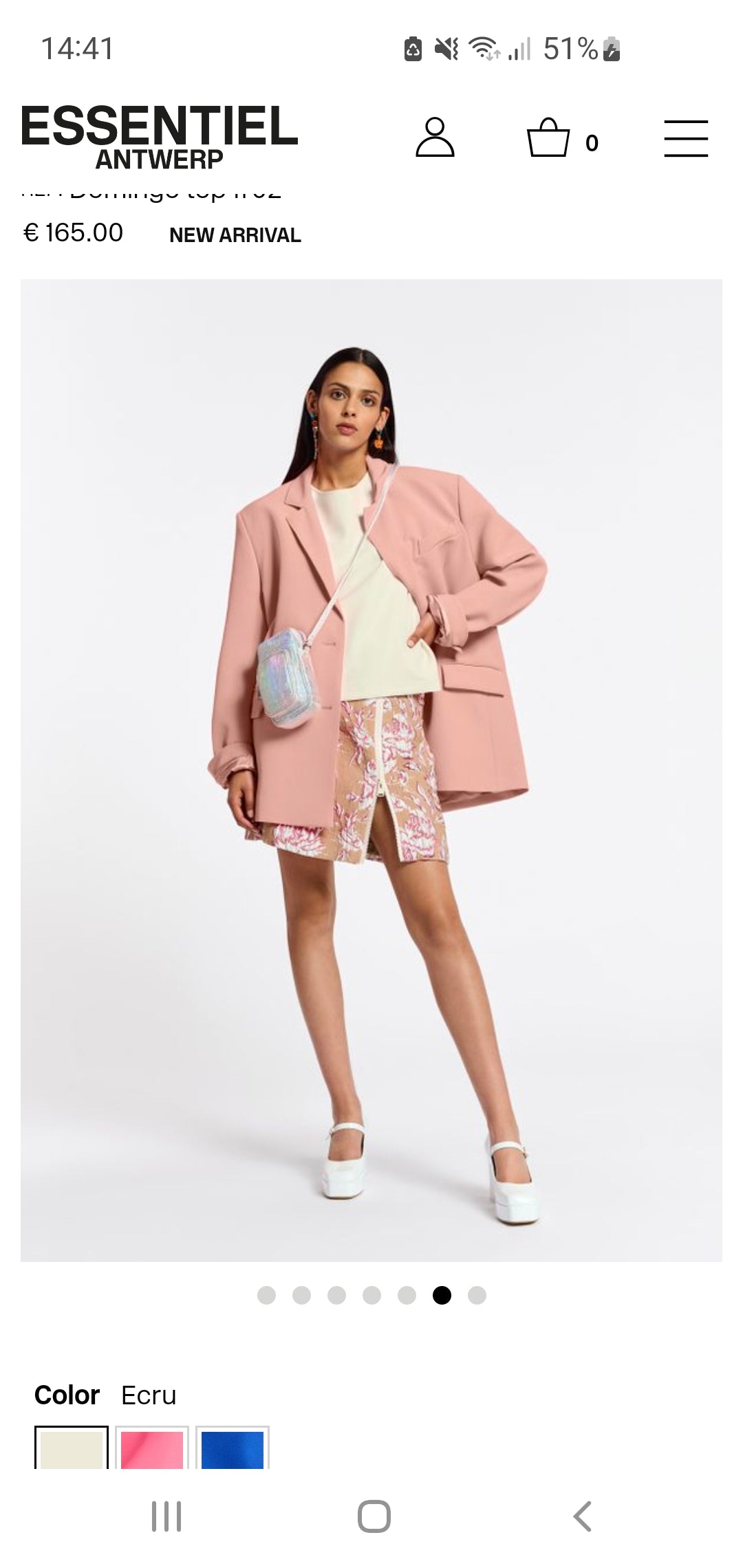 Essentiel Antwerp Soft White Oversized Top