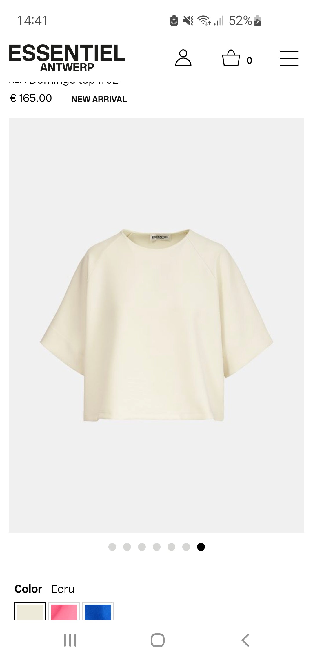 Essentiel Antwerp Soft White Oversized Top