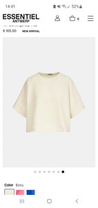 Essentiel Antwerp Soft White Oversized Top