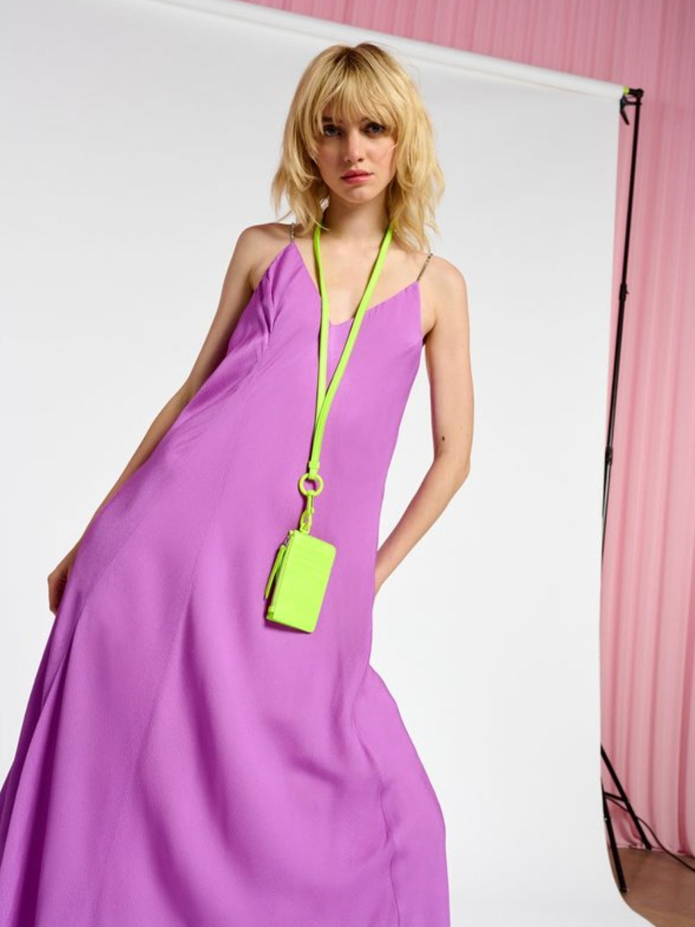 Essentiel Antwerp Black Slip Dress