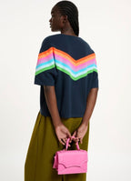 Essentiel Antwerp Navy Multicoloured Sweatshirt