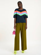 Essentiel Antwerp Navy Multicoloured Sweatshirt