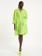 Load image into Gallery viewer, Essentiel Antwerp Neon Green Shirt Dress
