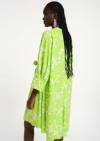 Essentiel Antwerp Neon Green Shirt Dress