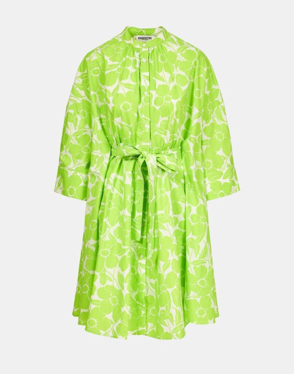 Essentiel Antwerp Neon Green Shirt Dress