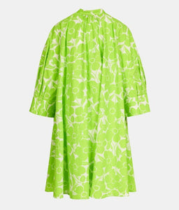 Essentiel Antwerp Neon Green Shirt Dress