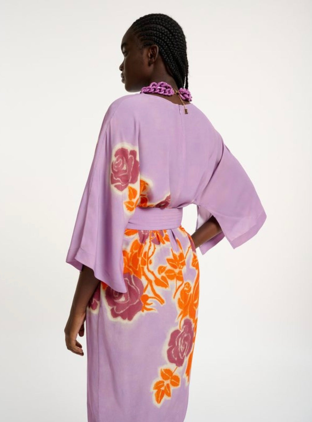 Floral kimono dress discount