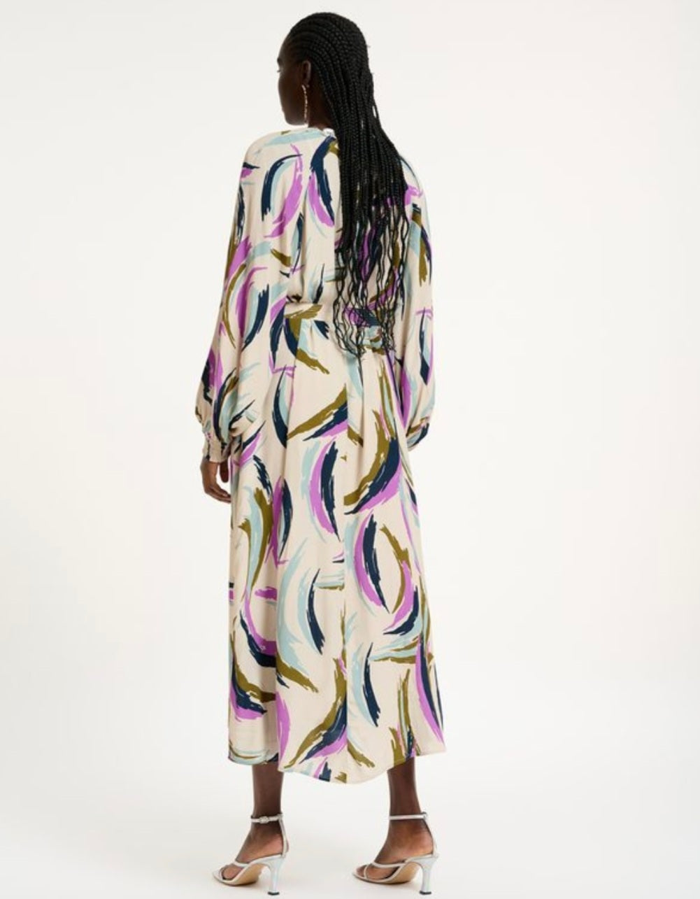 Essentiel Antwerp Abstract Print Midi Dress