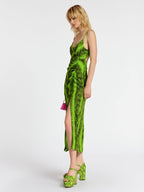 Essentiel Antwerp Snakeprint Slip Dress