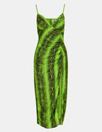 Essentiel Antwerp Snakeprint Slip Dress