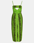 Essentiel Antwerp Snakeprint Slip Dress