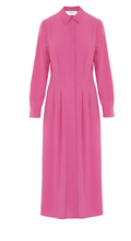 Load image into Gallery viewer, Beatrice B Fuchsia Silk Chemise   Dress
