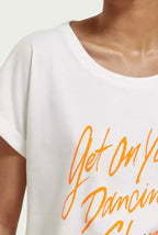 Scotch & Soda Graphic White T-Shirt