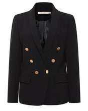 Load image into Gallery viewer, RDF Black Double Breasted Eloise Blazer
