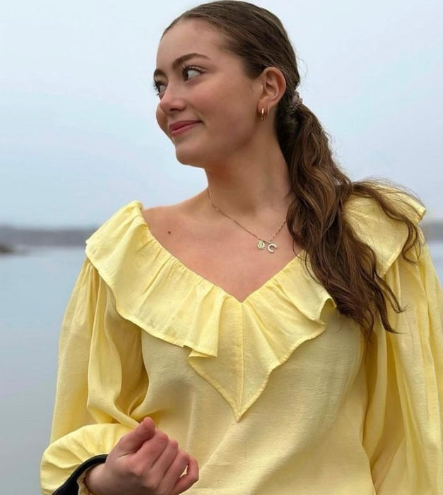 RDF Lemon V- Neck Blouse