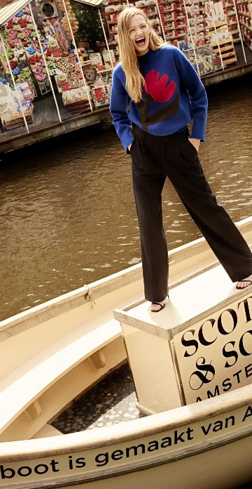 Scotch & Soda Blue Tulip Jumper