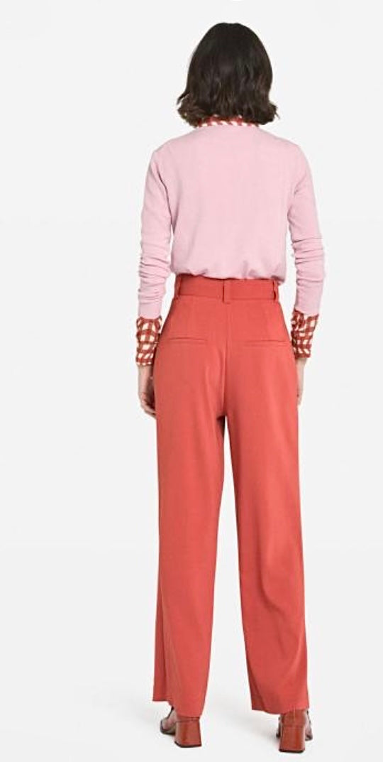 Ottodame Burnt Orange Wide Leg Trouser