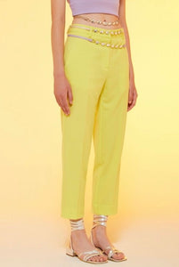 Ottodame Neon YellowCigarette Pants