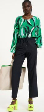 Essentiel Antwerp Navy Pinstripe Trousers