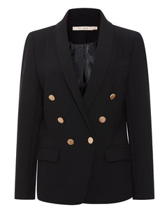 RDF Black Classic Double Breasted Eloise Blazer