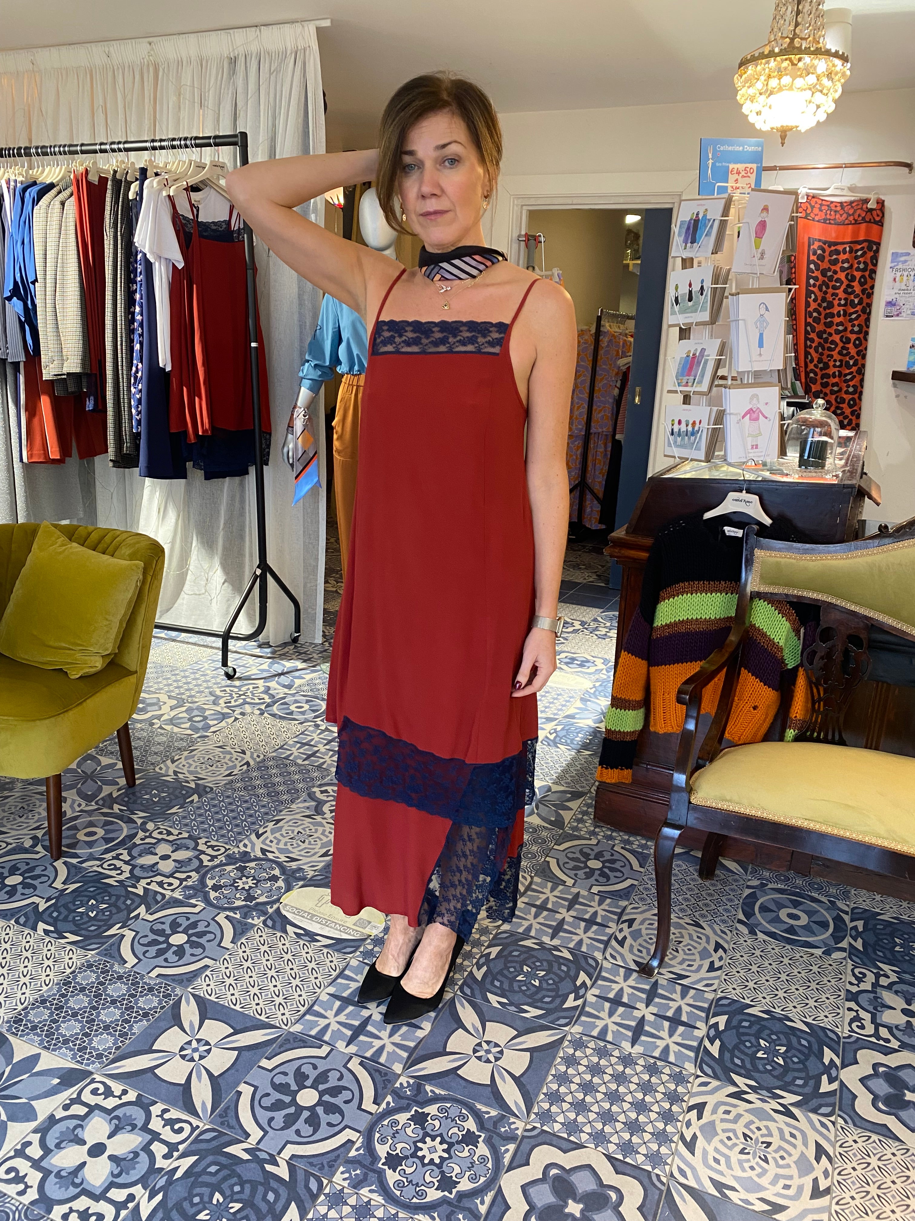 Ottodame Silk Mini Dress