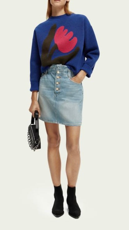 Scotch & Soda Blue Tulip Jumper