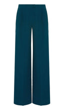 Load image into Gallery viewer, Beatrice B Teal Silk Blend Palazzo Pants
