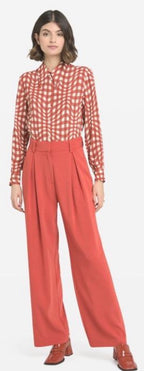Ottodame Burnt Orange Wide Leg Trouser