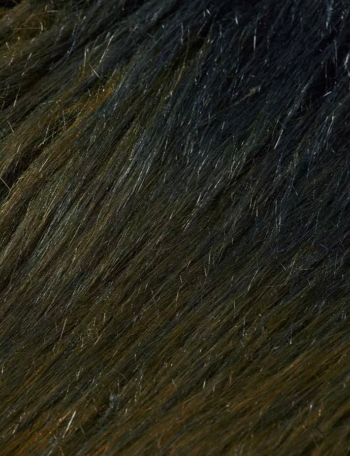 Scotch & Soda Green / Black Faux Fur Gilet