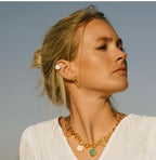 Ottoman Hands Amalfi Gold , Pearl & Turquoise Stud Earrings