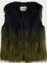 Load image into Gallery viewer, Scotch &amp; Soda Green / Black Faux Fur Gilet
