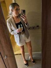Load image into Gallery viewer, RDF Taupe Pinstripe Blazer
