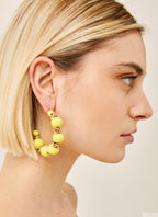 Nali Yellow Hoop Earrings