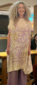 Ottodame Lilac and Ivory Tunic