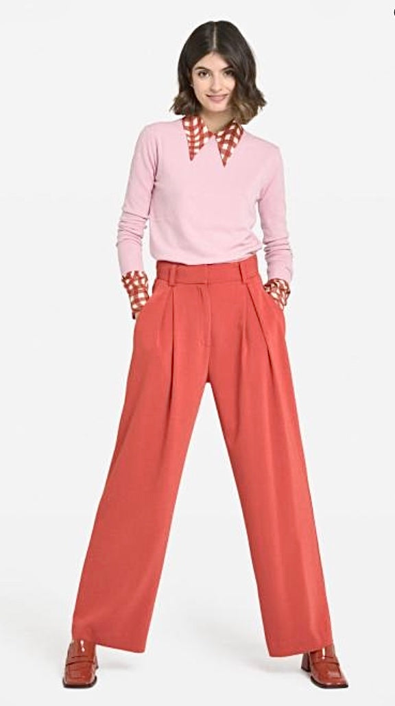 Ottodame Burnt Orange Wide Leg Trouser