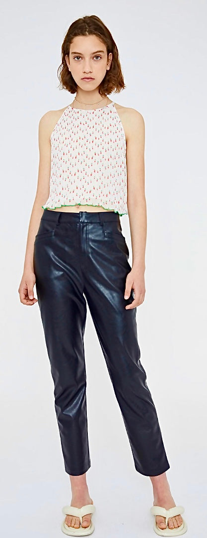 WP Chili Pepper Pleated Top