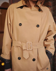 Scotch & Soda Oversized Classic Belted Trench Coat