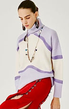 Beatrice B Lilac High Neck Sweater