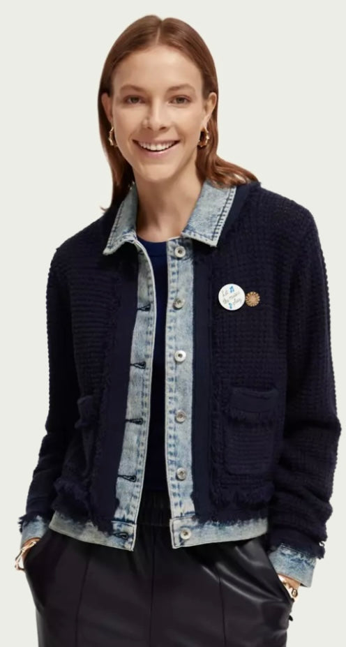 Scotch & Soda Denim & Tweed Jacket