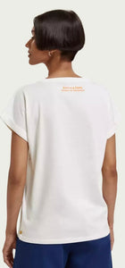 Scotch & Soda Graphic White T-Shirt