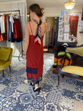 Load image into Gallery viewer, Ottodame Ketchup Red SILK Blend Slip Skirt
