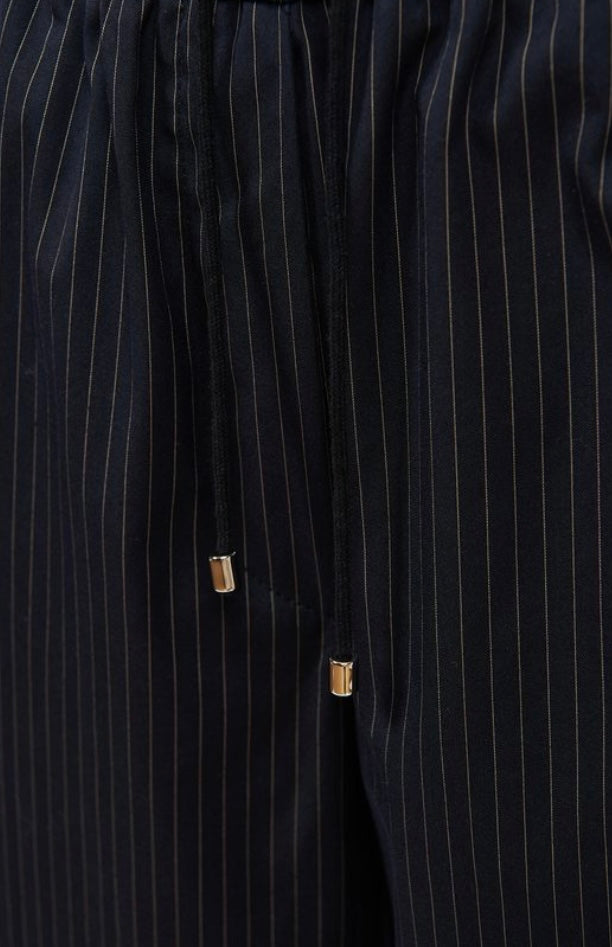 Essentiel Antwerp Navy Pinstripe Trousers