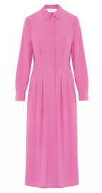 Beatrice B Fuchsia Silk Chemise   Dress