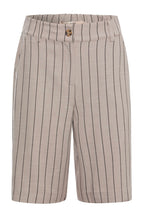 RDF Taupe Pinstripe Bermuda Shorts
