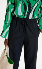 Essentiel Antwerp Navy Pinstripe Trousers