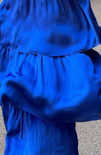 RDF Cobalt Blue Tiered Midi Dress