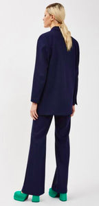 Ottodame Navy Flare Trousers