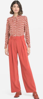 Ottodame Burnt Orange Wide Leg Trouser